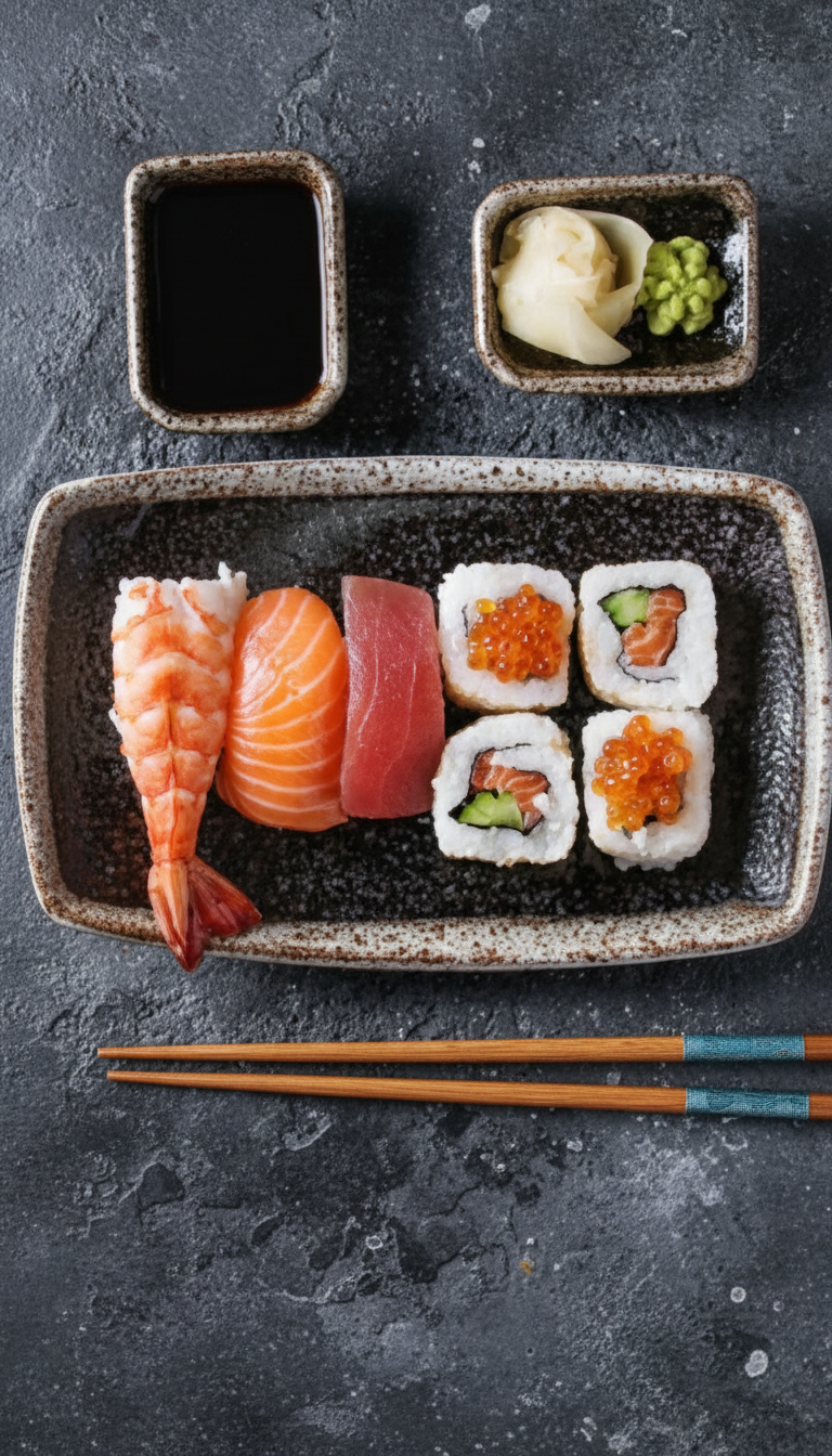 Bento Mix Box mit 64 Stück Sushi