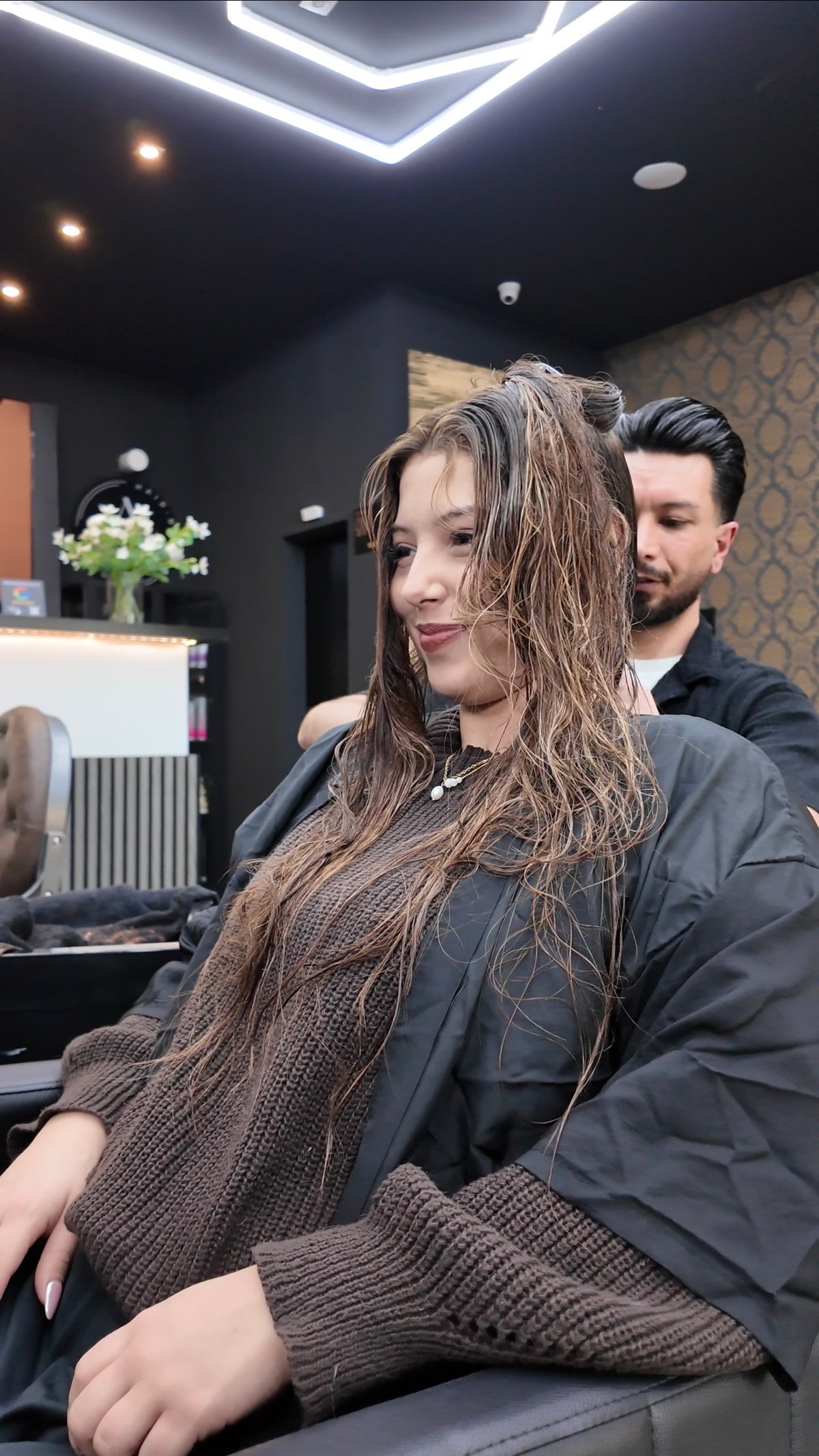 Balayage mit Glossing, Schnitt & Styling
