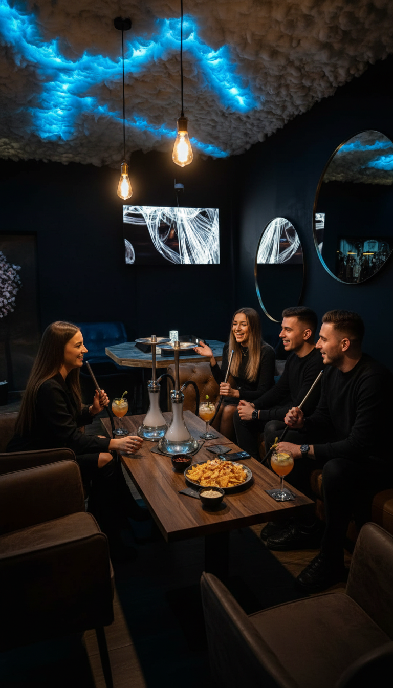 Shisha, Getränke & Snacks für 2 Personen