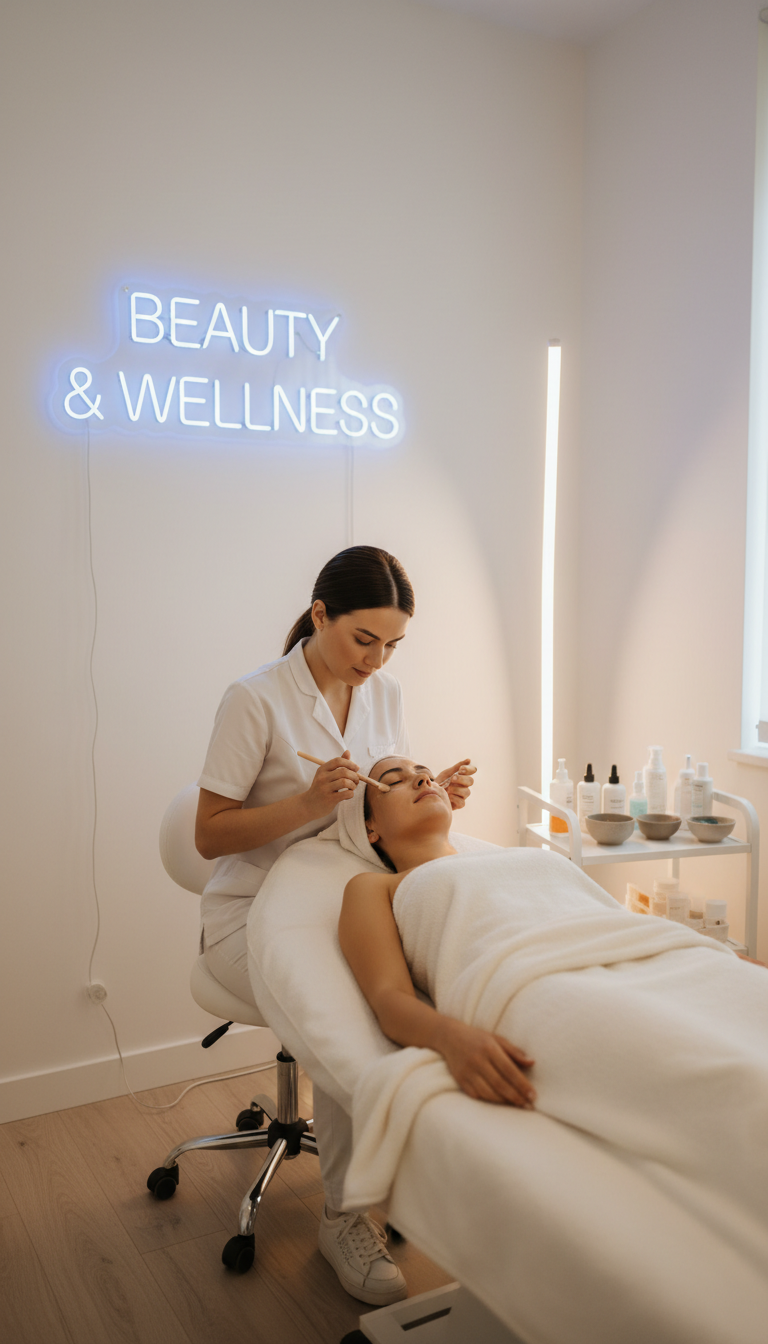 Augenbrauen Styling, Massage & Gesichtsbehandlung