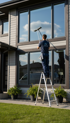 Fensterreinigung für 10 Fenster