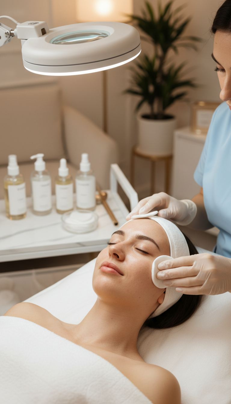 Microneedling Gesichtsbehandlung