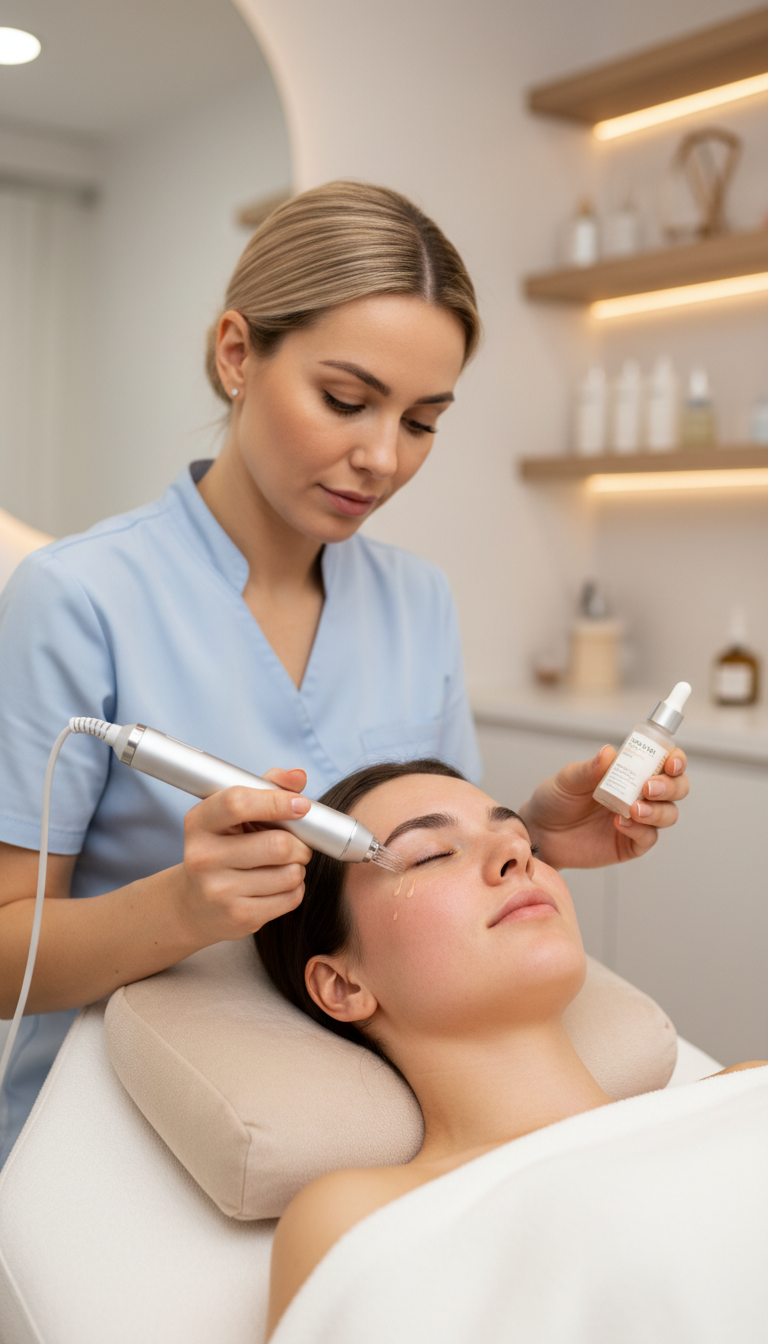 Microneedling Gesichtsbehandlung