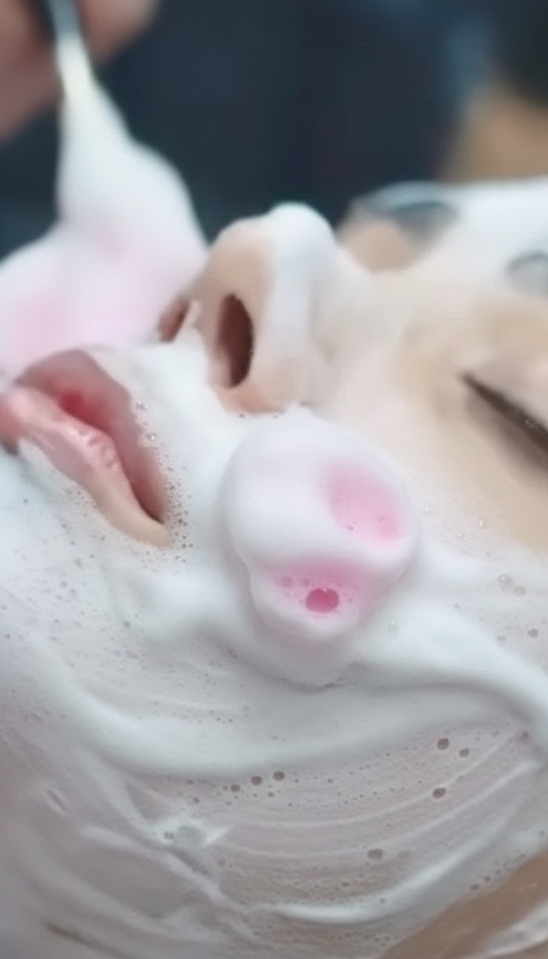 Gesichtsreinigung mit Fruchtsäurepeeling