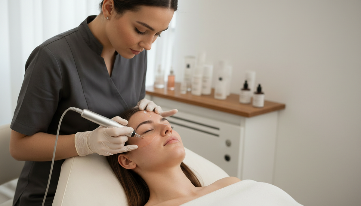 Kosmetisches Microneedling mit Lachs-DNA & Goldserum