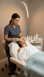 Kosmetisches Microneedling mit Lachs-DNA & Goldserum