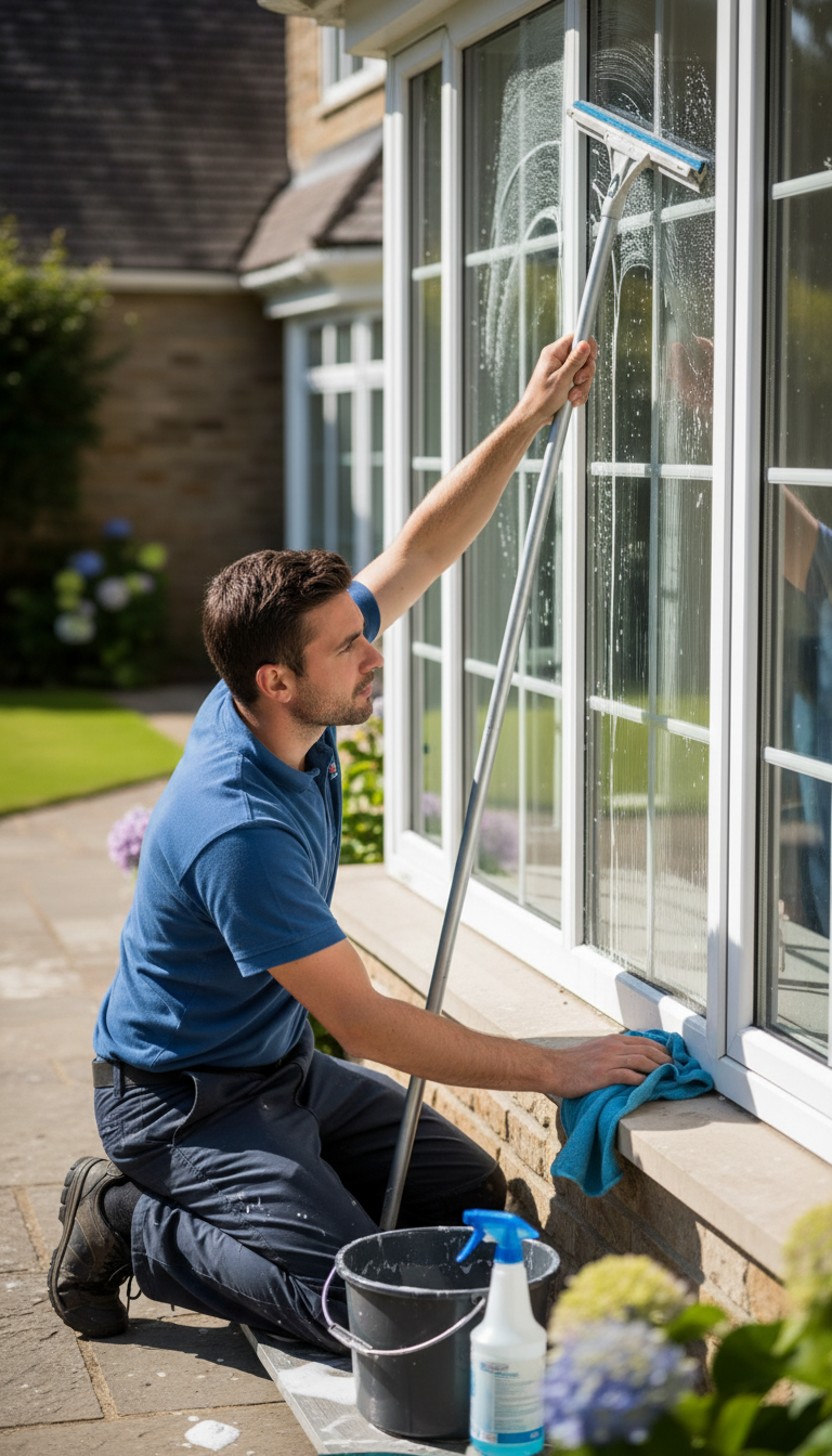 Fensterreinigung für 7 Fenster