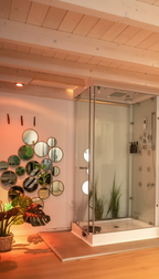 Moderne Dusche im Day Spa bei Secret Wellness in Ahlen