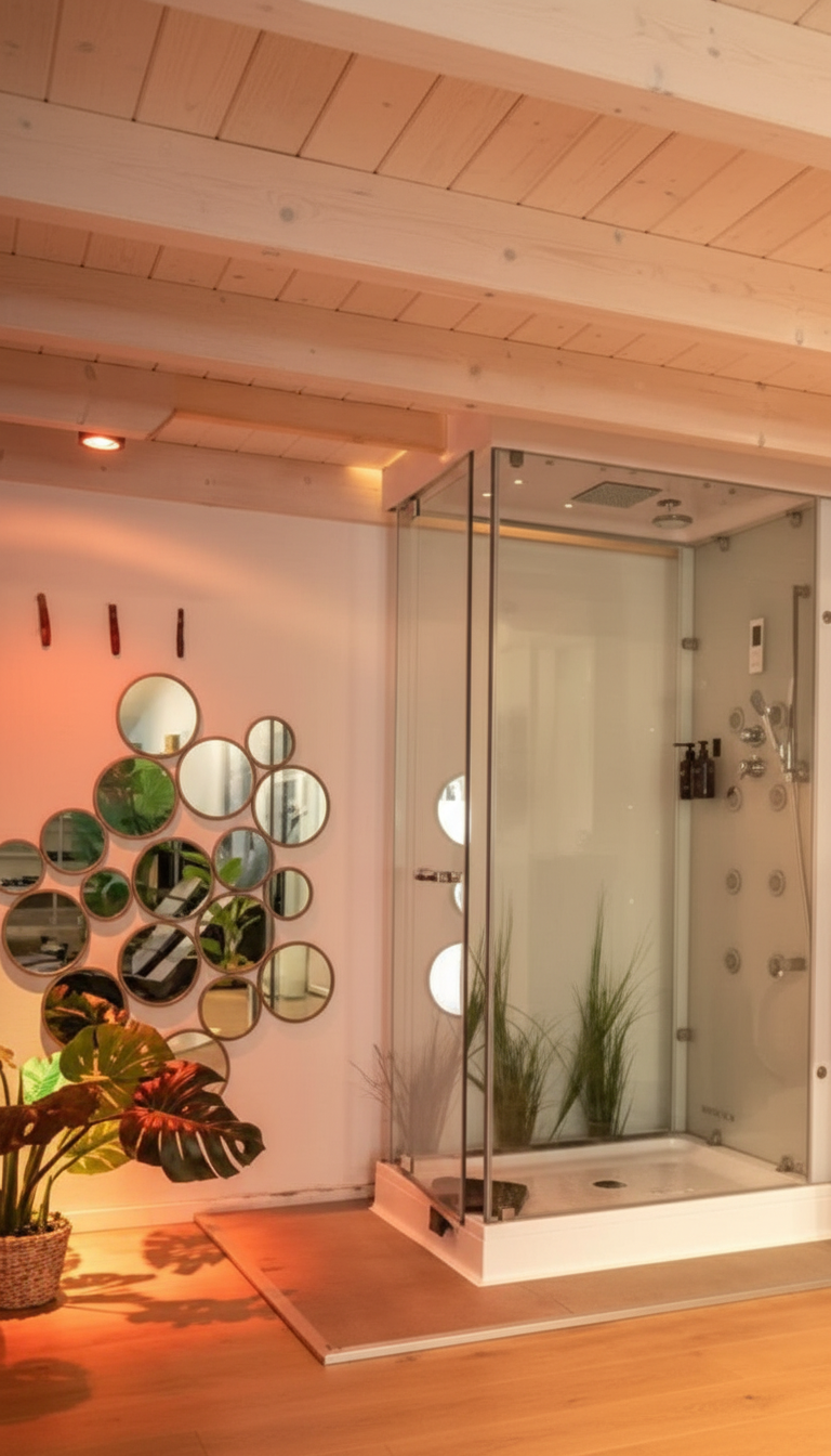Moderne Dusche im Day Spa bei Secret Wellness in Ahlen