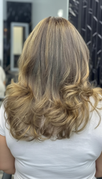 Ergebnis eines Damenhaarschnitts im Salon Hamad Hair Cut in Dortmund