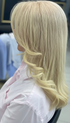 Seitliches Ergebnis eines Damenhaarschnitts im Salon Hamad Hair Cut in Dortmund