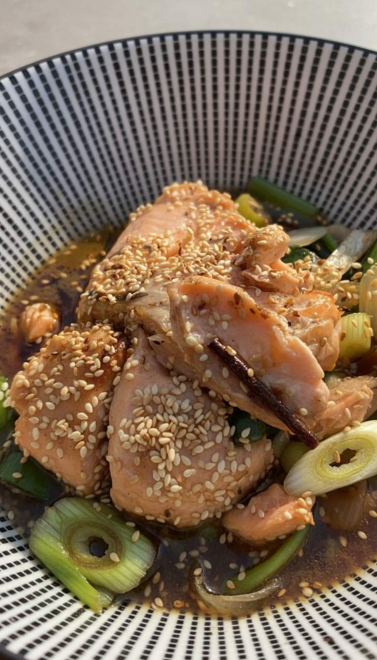 Flying Tapas Gericht mit Fleisch und Sesam im Scarmangas in Düsseldorf