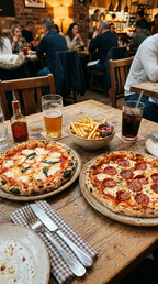 Pizza Menü für 2 Personen