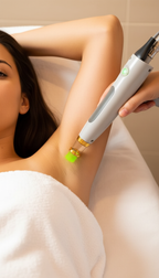 Laserbehandlung an Zone nach Wahl