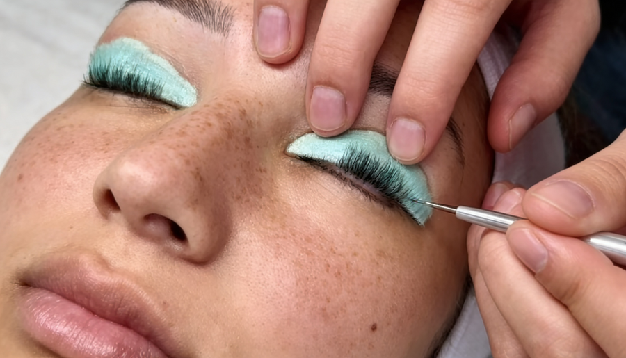Wimpernlifting mit Färben