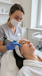 Aquafacial mit Lichttherapie