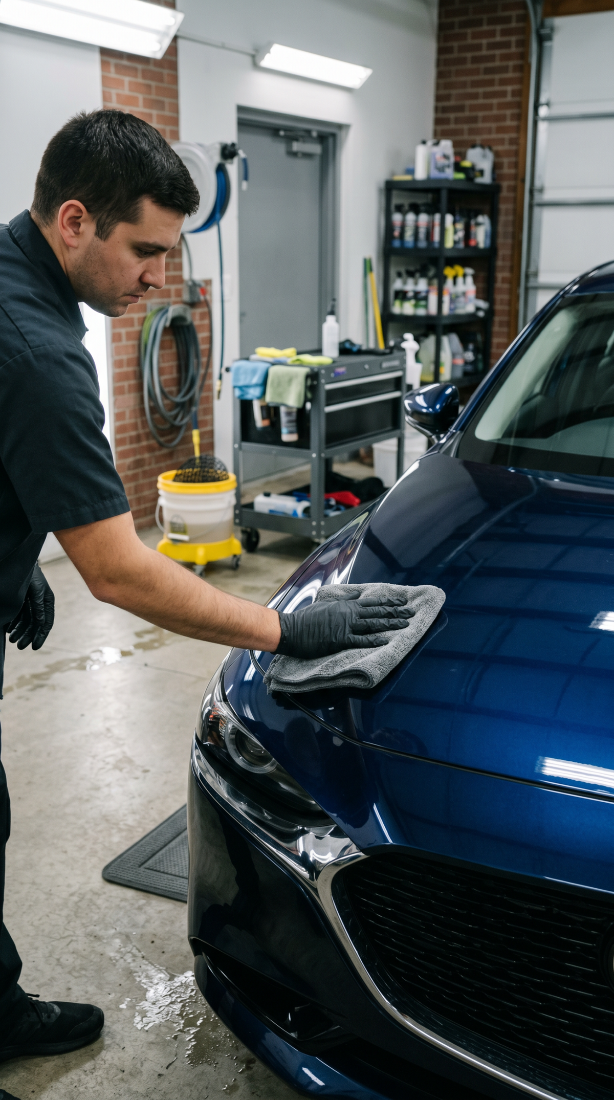 Fahrzeugaufbereitung bei GTR Autopflege und Smartrepair Köln – professionelle Außenreinigung und Lackpflege an einem Pkw für einen glänzenden Fahrzeugauftritt