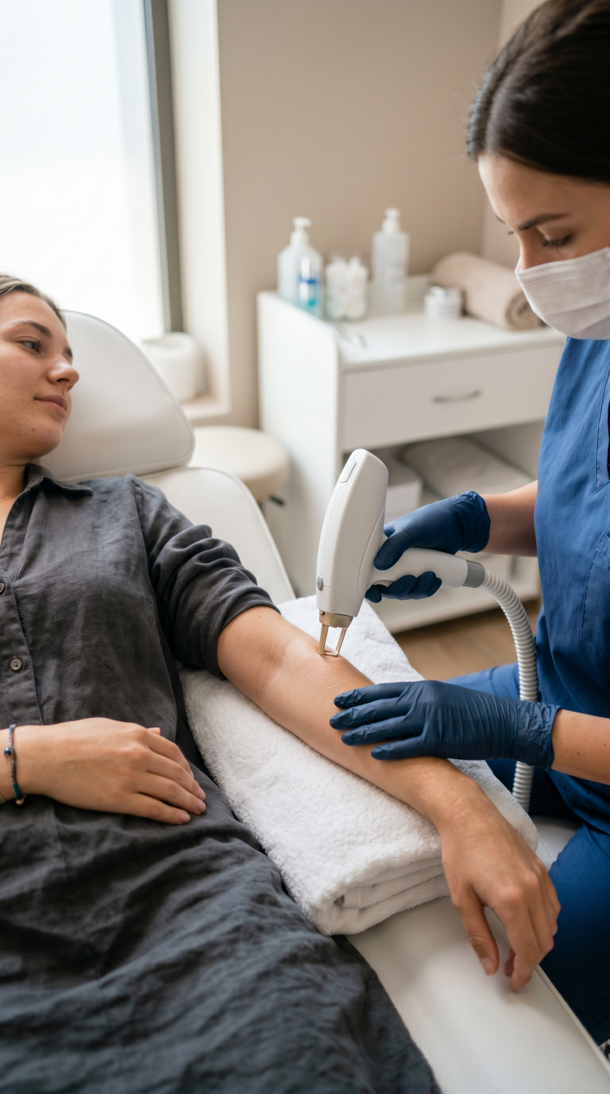 Laser Haarentfernung bei Hair Beauty Roselin Berlin – professionelle Behandlung im Armbereich zur langfristigen Reduzierung unerwünschter Körperhaare