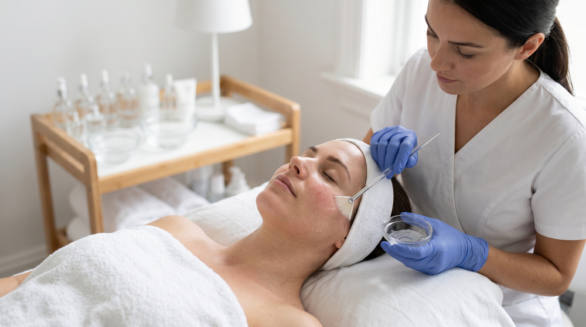 Fruchtsäure Peeling bei My Beauty Corner – entspannende Gesichtsbehandlung mit Pflegeanwendung und abschließender Hautberuhigung für ein frisches Hautbild