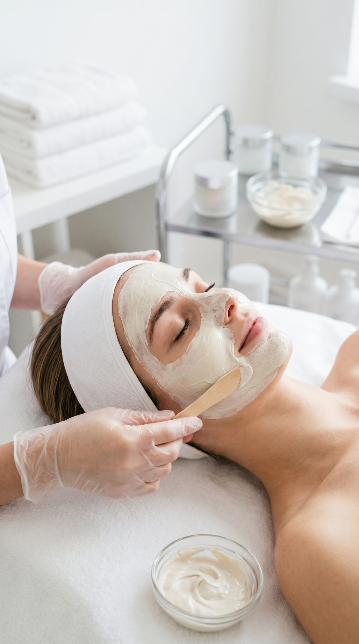 Pflegende Gesichtsmaske bei Mimi's Secret Schönefeld – intensive Hautpflege mit beruhigender Maske während einer klassischen Gesichtsbehandlung