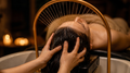 Head Spa bei Almas Spa Frankfurt – entspannende Kopfhautmassage zur Förderung der Durchblutung, Regeneration und des Wohlbefindens in exklusiver Spa Atmosphäre