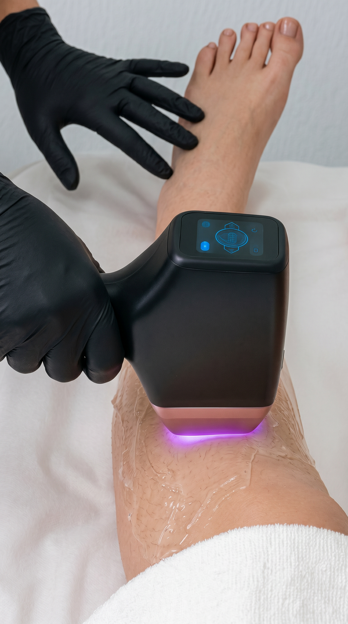 Diodenlaser Haarentfernung an den Beinen bei Samar Cosmetic Bochum – professionelle Laserbehandlung zur dauerhaften Haarreduktion