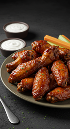 20 Traditional Chicken Wings mit Ranch Dip