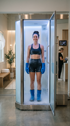 Kältekammer-Sitzung mit Bodyscan