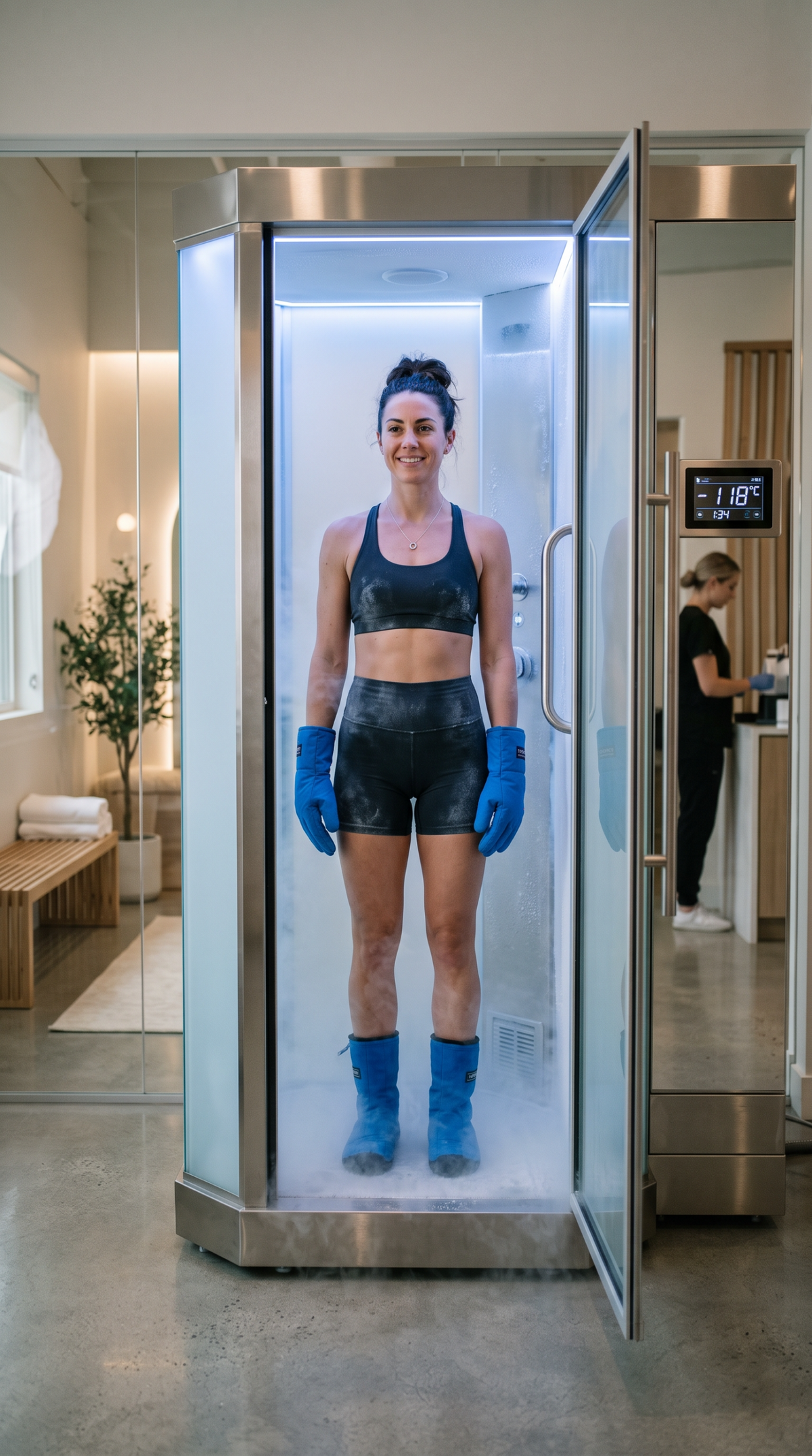 Kältekammer-Sitzung mit Bodyscan