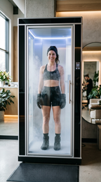 Kältekammer-Sitzung mit Bodyscan