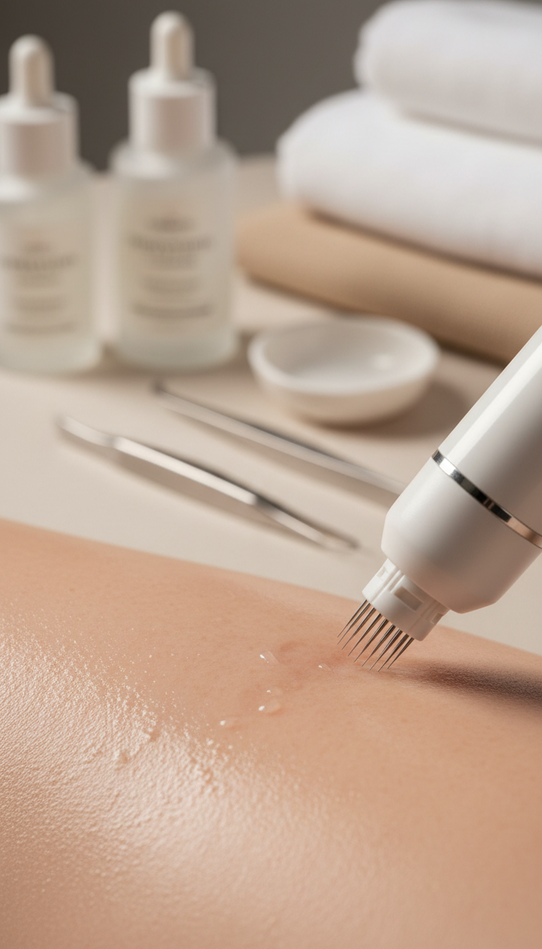 Microneedling-Gesichtsbehandlung