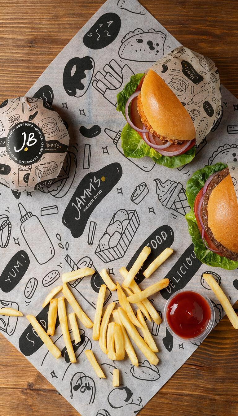 Burger-, Wrap- oder Baguette-Menü