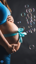Babybauch Shooting mit Ausdruck