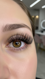 Wimpernverlängerung mit der Volumentechnik