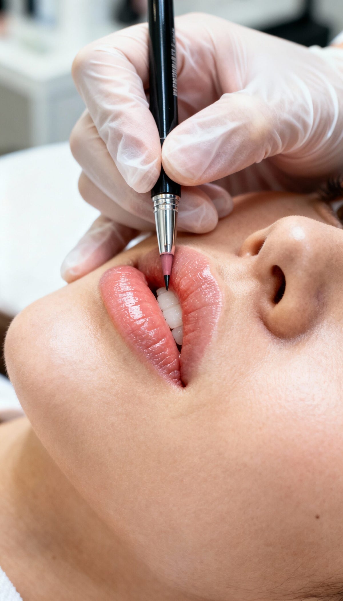 Permanent Aquarell Lips Behandlung