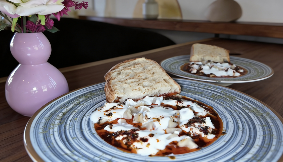 Manti oder Wraps und Dessert für 2 Personen