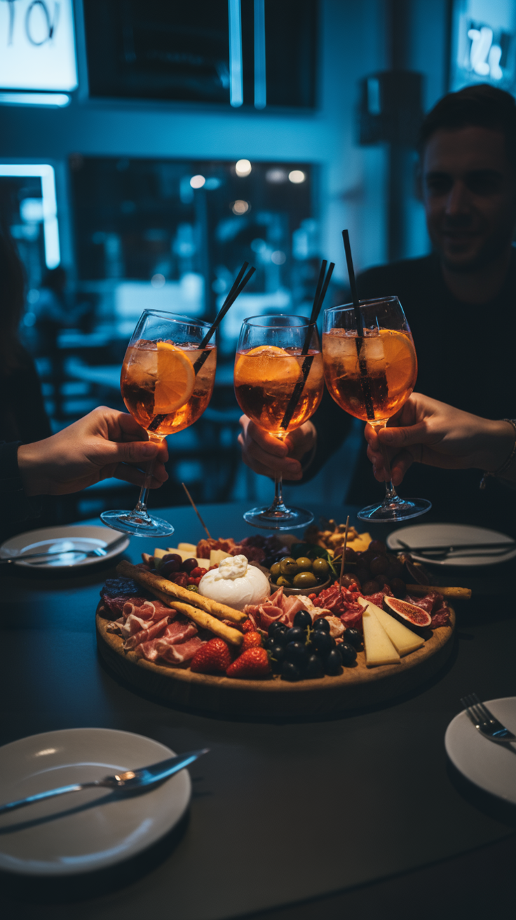 All-you-can-drink Aperol und Charcuterie Board für bis zu 4 Personen
