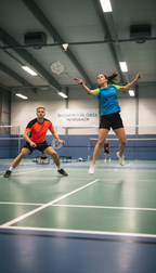 Badminton mit Leihausrüstung 2 Personen