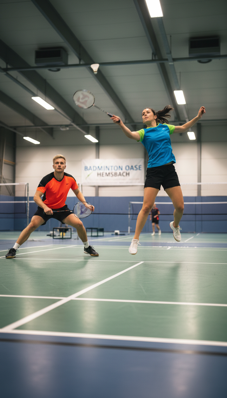 Badminton mit Leihausrüstung 2 Personen