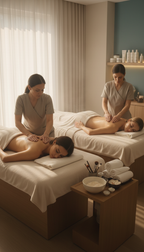 Ganzkörper-Massage mit Peeling und Gesichtsmaske