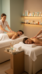 Ganzkörper-Massage mit Peeling und Gesichtsmaske