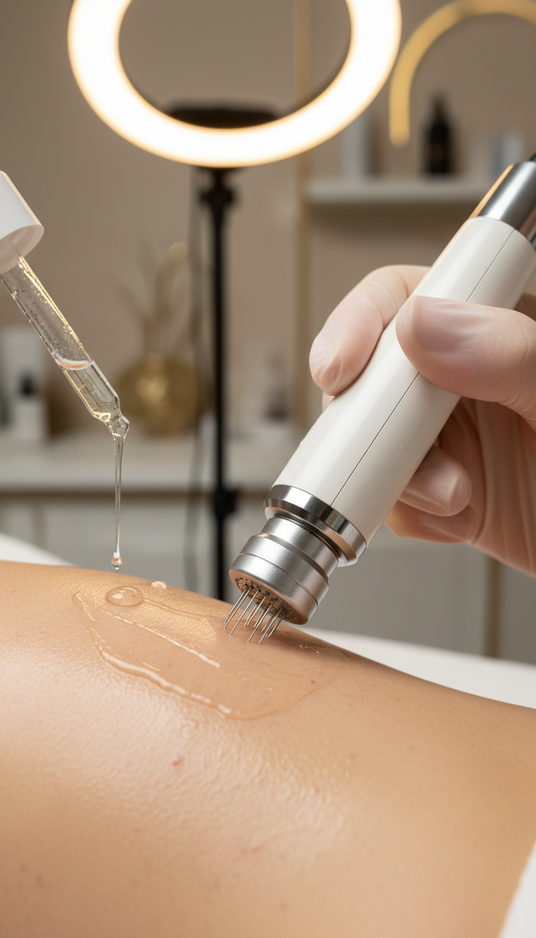 Microneedling mit Derma-Pen und Hyaluron Serum