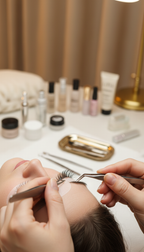 Wimpernverlängerung und Auffüllen