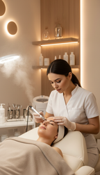 Kosmetisches Microneedling für Gesicht, Hals und Dekolleté