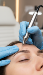 Microblading für die Augenbrauen mit Nachbehandlung