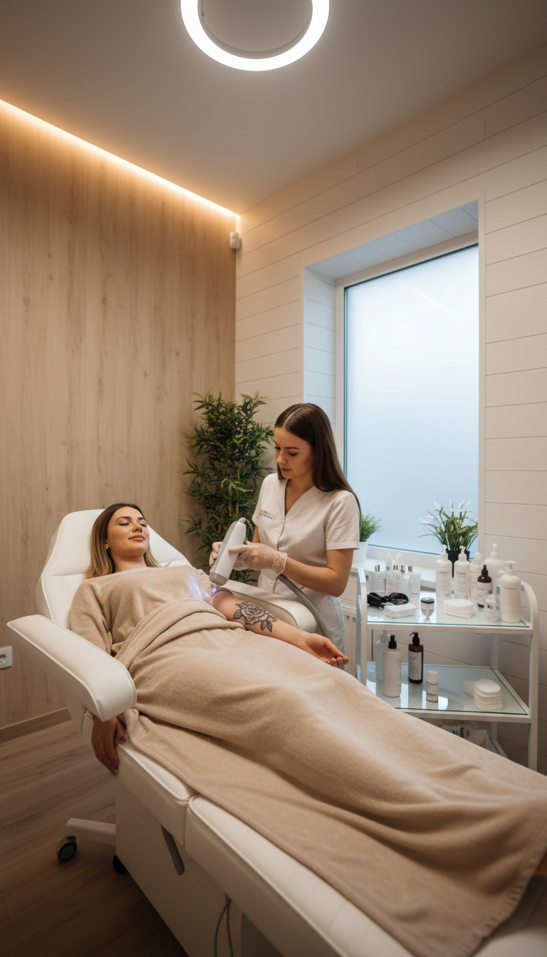 Entfernung von Permanent Make-up und Tattoos