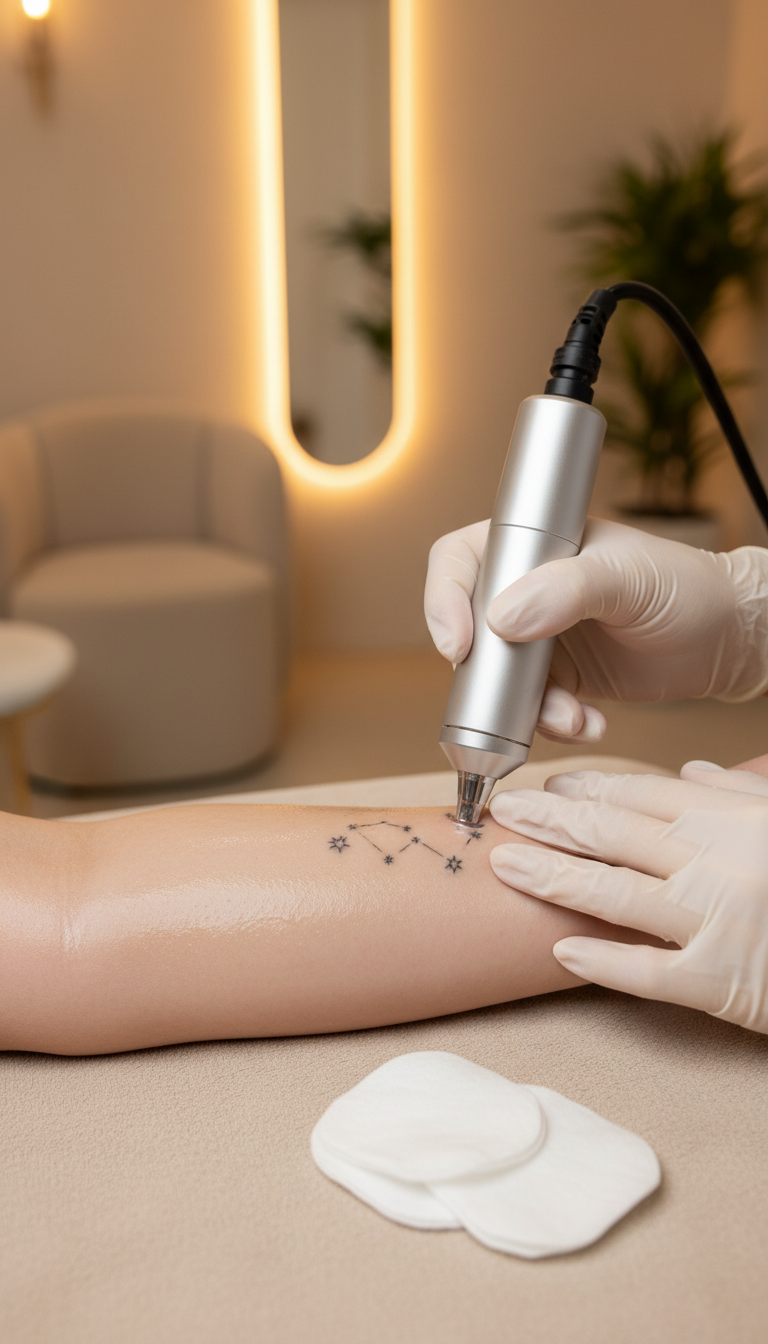 Entfernung von Permanent Make-up und Tattoos