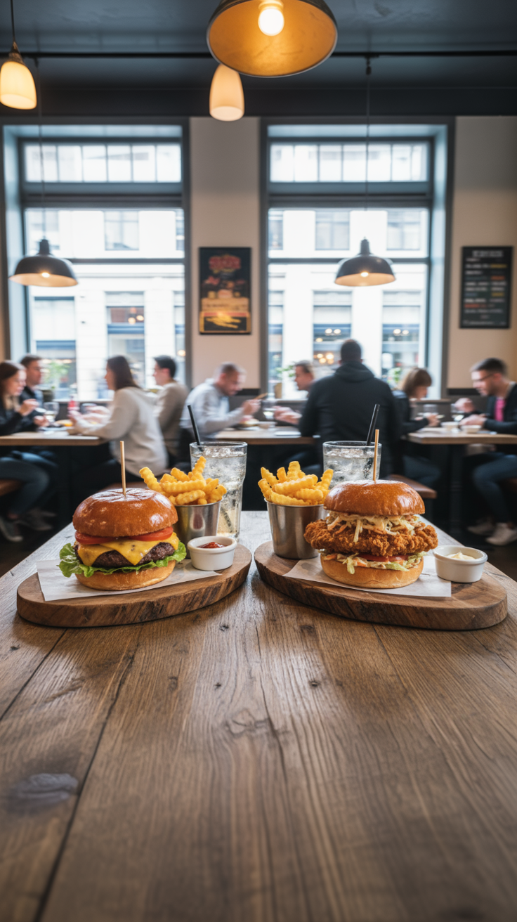 Burgermenu für 2 Personen