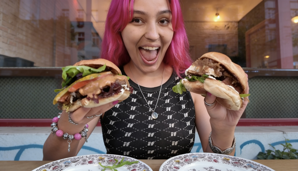 Veganes Burger-Menü