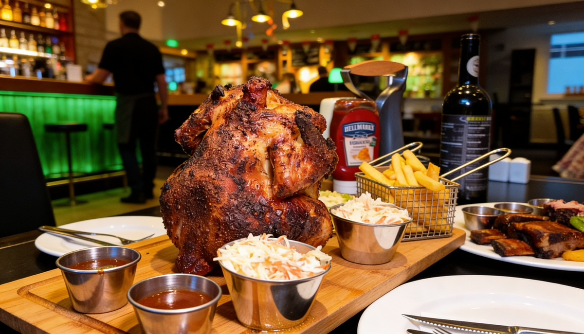 1,6 kg Hähnchen inkl. 4 Beilagen nach Wahl